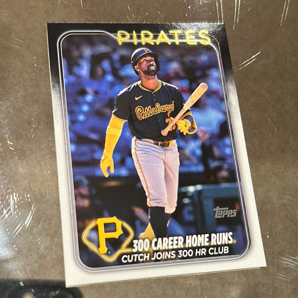 Topps Pirates Baseball Card - Blue and Yellow